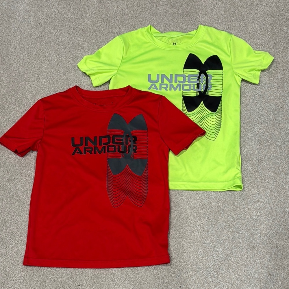 Under Armour Kids' Red Graphic T-Shirt Size 6